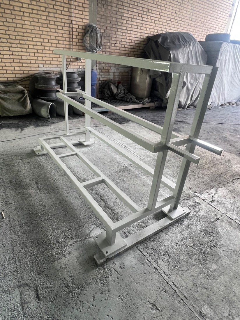 Painted, finished pipe support