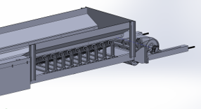 Detail SolidWorks model of one conveyor line